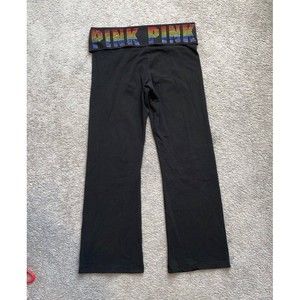 HTF VS PINK Rainbow Bling Pride Yoga Pants